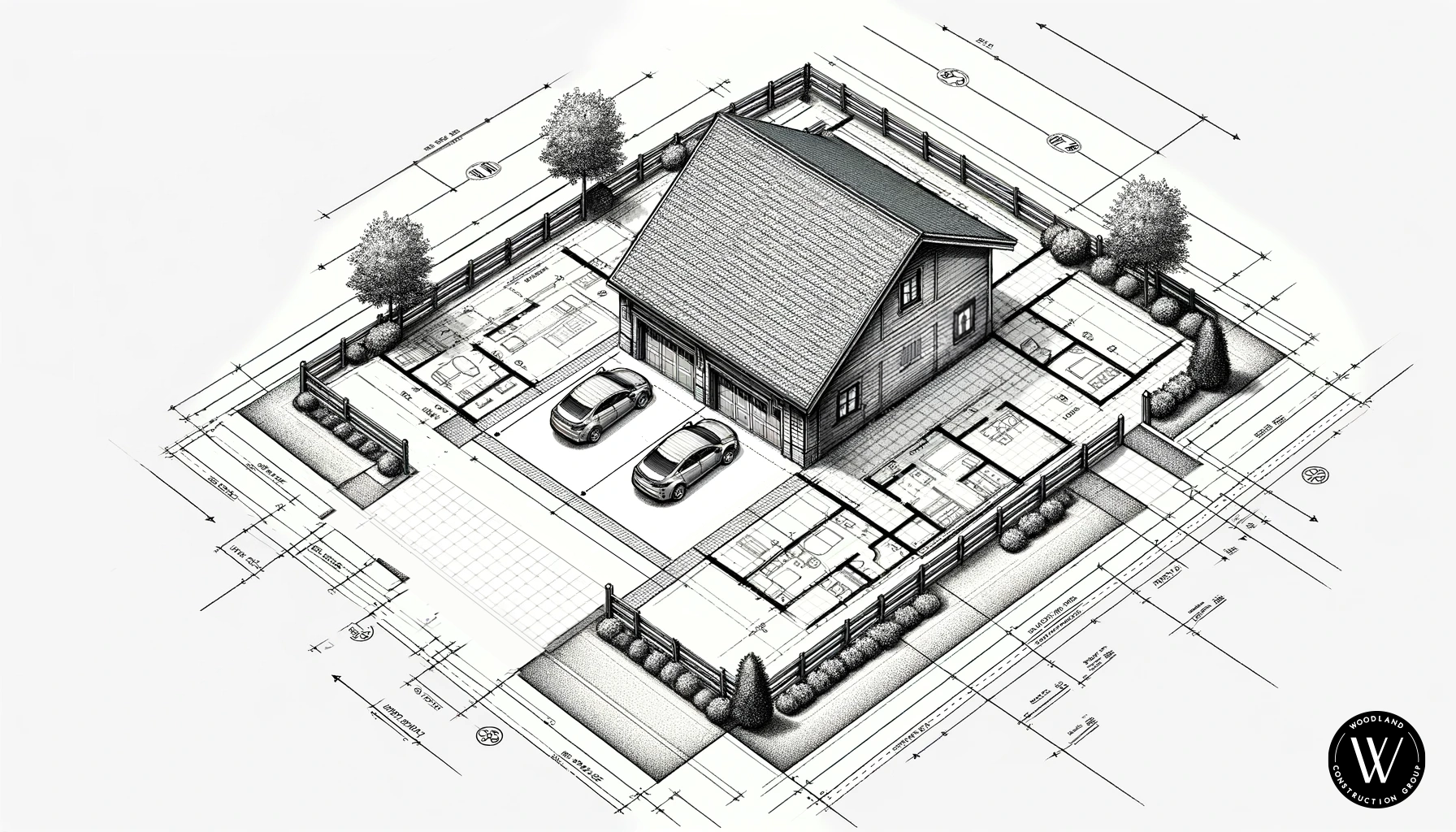WCG-Detached-garage-planview-2-car-garage-How much does it cost to build a two car garage in Portland Oregon?